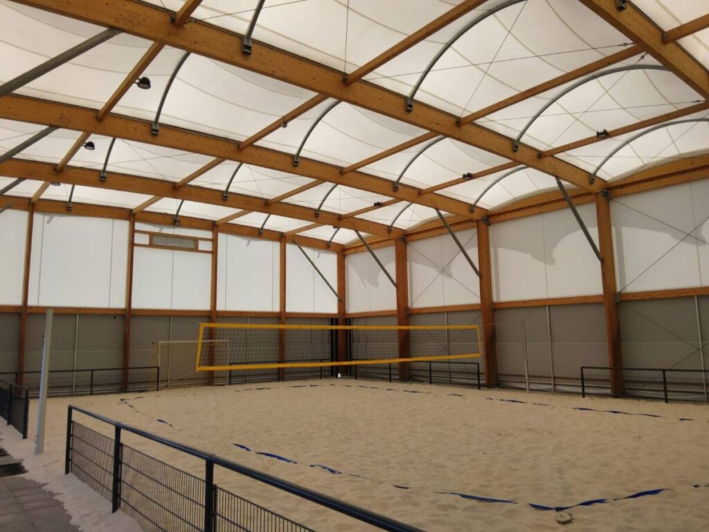 Terrain de beachvolley couvert à Galdbeck, Allemagne